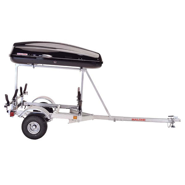 Malone LowMax 2 Kayak w/ Cargo Box Trailer Package