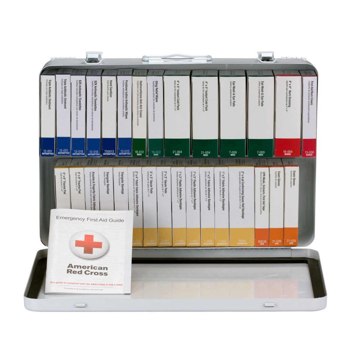 First Aid Only 75 Person 36 Unit First Aid Kit, ANSI A+ Compliant, Metal Weatherproof Case, Type III (2 per order)