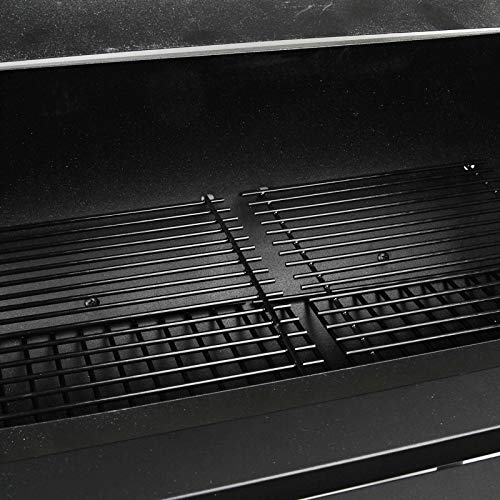 CJ Online Shop Large Charcoal Grill Outdoor Portable Barbecue Offset Smoker BBQ Camp Grilling Cooking Smoking Wood Fuels Two Wheels