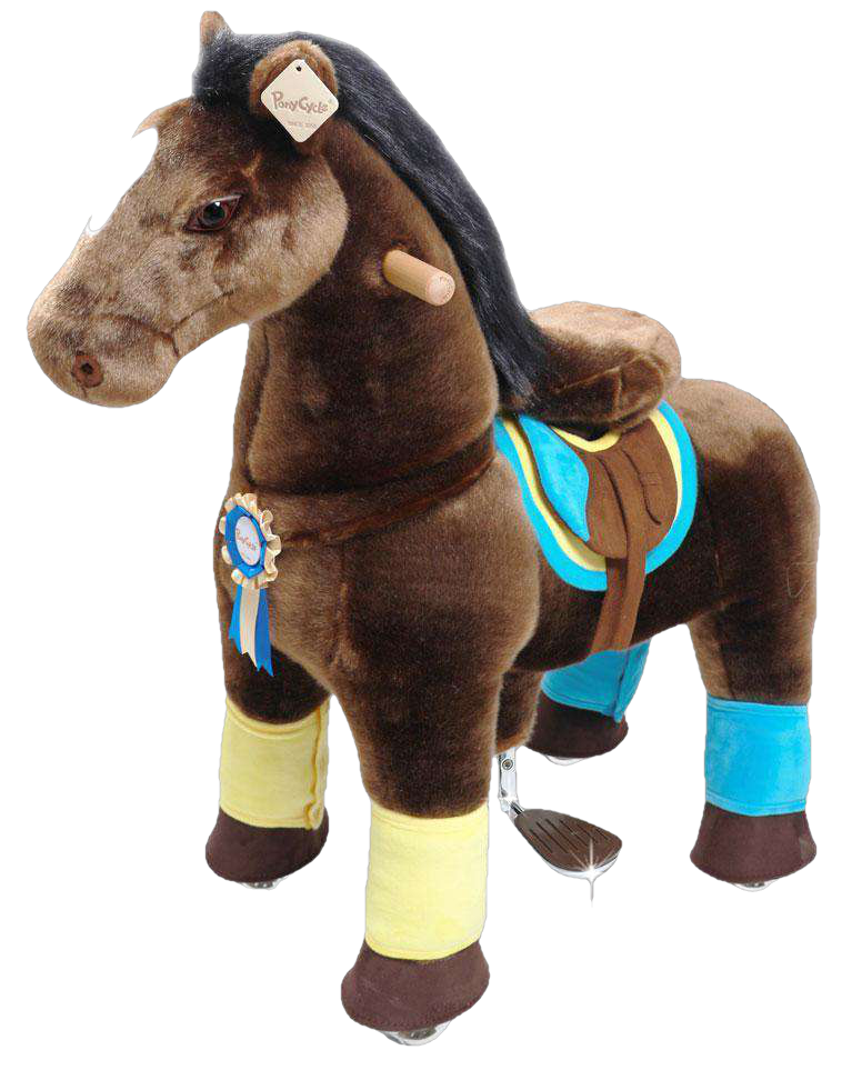 PonyCycle Vroom Rider X K Series VR-K45 Ride-On Dark Brown Horse Large New