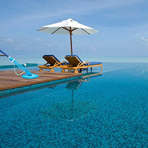 【𝐒𝐩𝐫𝐢𝐧𝐠 𝐒𝐚𝐥𝐞 𝐆𝐢𝐟𝐭】 Automatic Swimming Pool Cleaner, Auto Swimming Pool Cleaner with 10pcs Durable Hose Blue - Complete Set