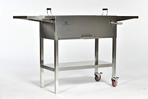 IG Charcoal BBQ IG693247 BBQ Grill, Silver
