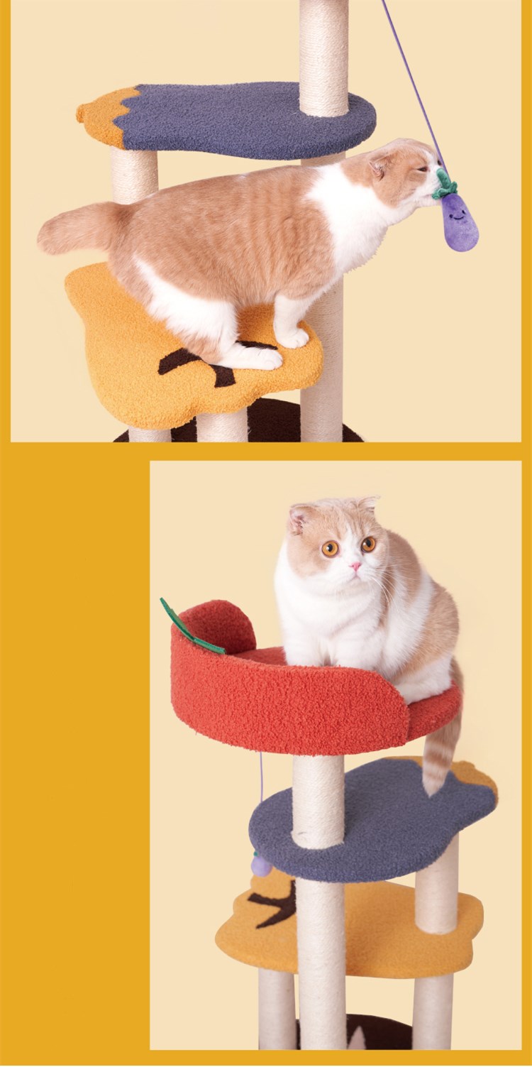 Vegetable Wood Cat Tree