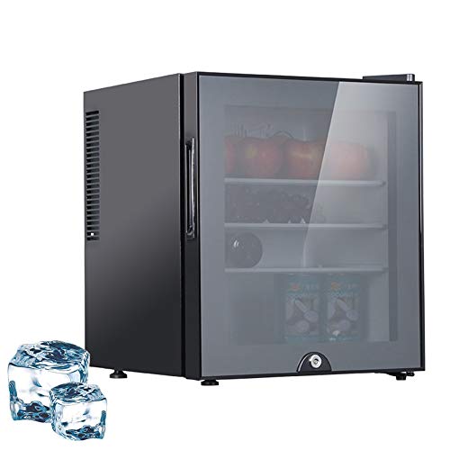 Upright Freezer with Door Lock, Compact Single Door Vertical Freezer, Table Top Mini Fridge for Office Dorm Or Apartment, 30L,mirror door
