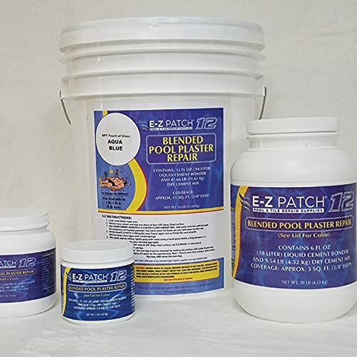 E-Z Patch EZP-2209 50 lbs NPT StoneScapes Touch of Glass Series Regular Aqua Blue Blended Plaster