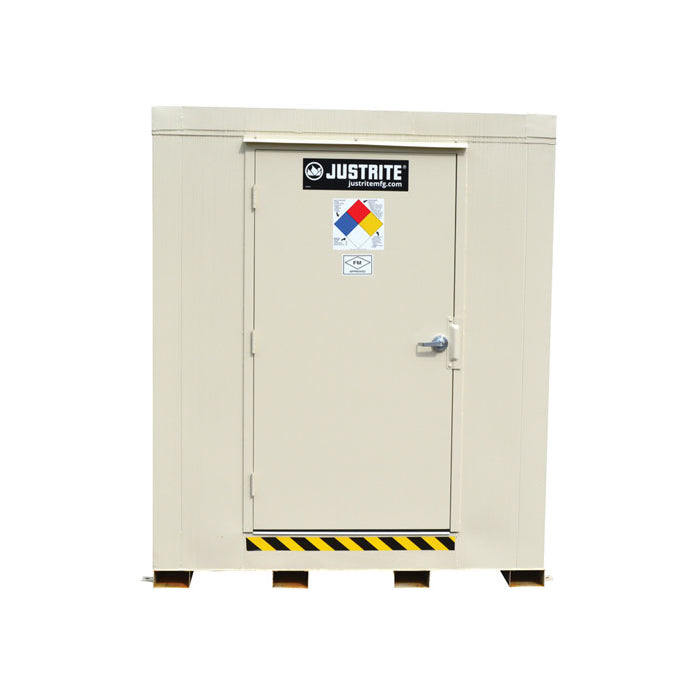Justrite 4-Hour Fire-Rated Outdoor Safety Locker, 9-Drum