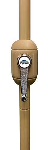 Tropishade 11' Sunbrella Patio Umbrella with Red Brick Cover