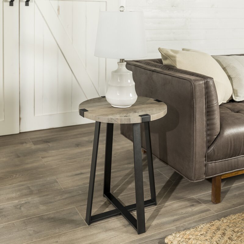 Enrique Cross Legs End Table