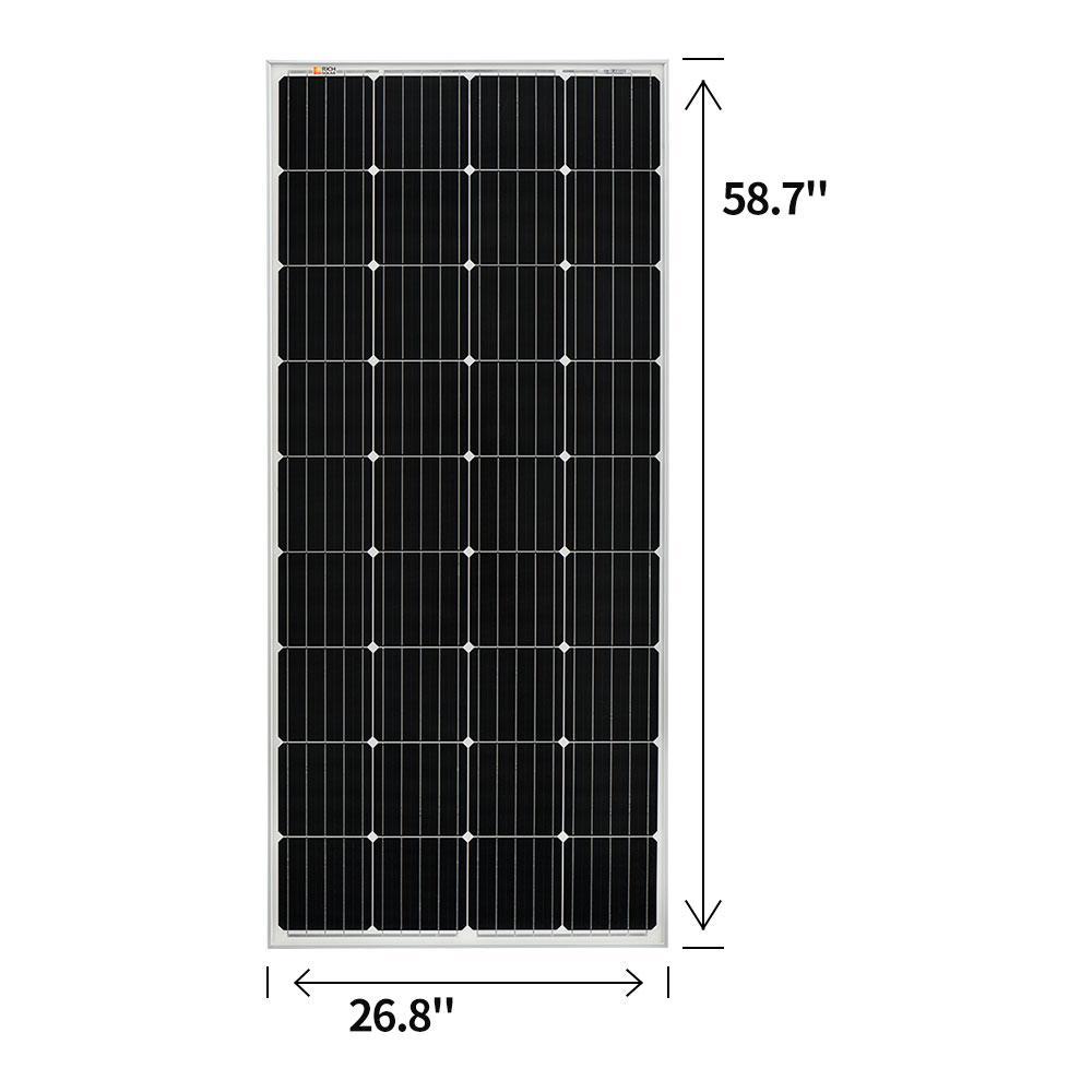 Rich Solar RS-M170 100 Watt 12 Volt Solar Panel New