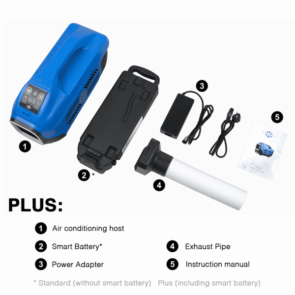 Zero Breeze Z19-B 1100 BTU 50 Sq. Ft. Small Area Camping Portable Air Conditioner w/ Power Bank Battery Open Box