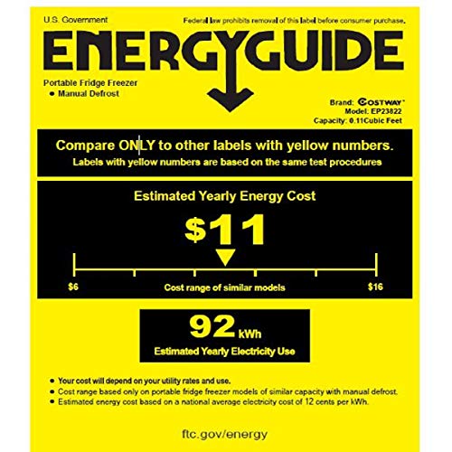 COSTWAY Car Refrigerator, Electric 12V/24V Car Cooler with 3 Levels, LCD Display, Shockproof Design, Travel RV Fridge for Home, Camping, Truck Party (44-Quart)