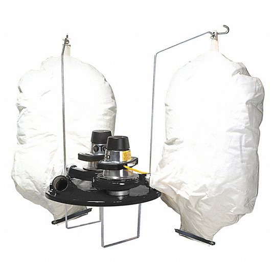 Vacuum Head: Std, Wet/Dry, For 55 gal Drum Capacity, 243 cfm Vacuum Air Flow