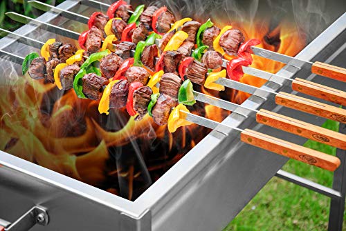 Aramco BBQ Grill & Lid, Large, Stainless Steel