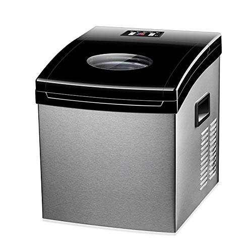 ZH1 Small Desktop ice Machine, Fully Automatic 25 kg, Portable ice Machine with LED Display, Adjustable ice Thickness, Suitable for Family, Party, Commercial