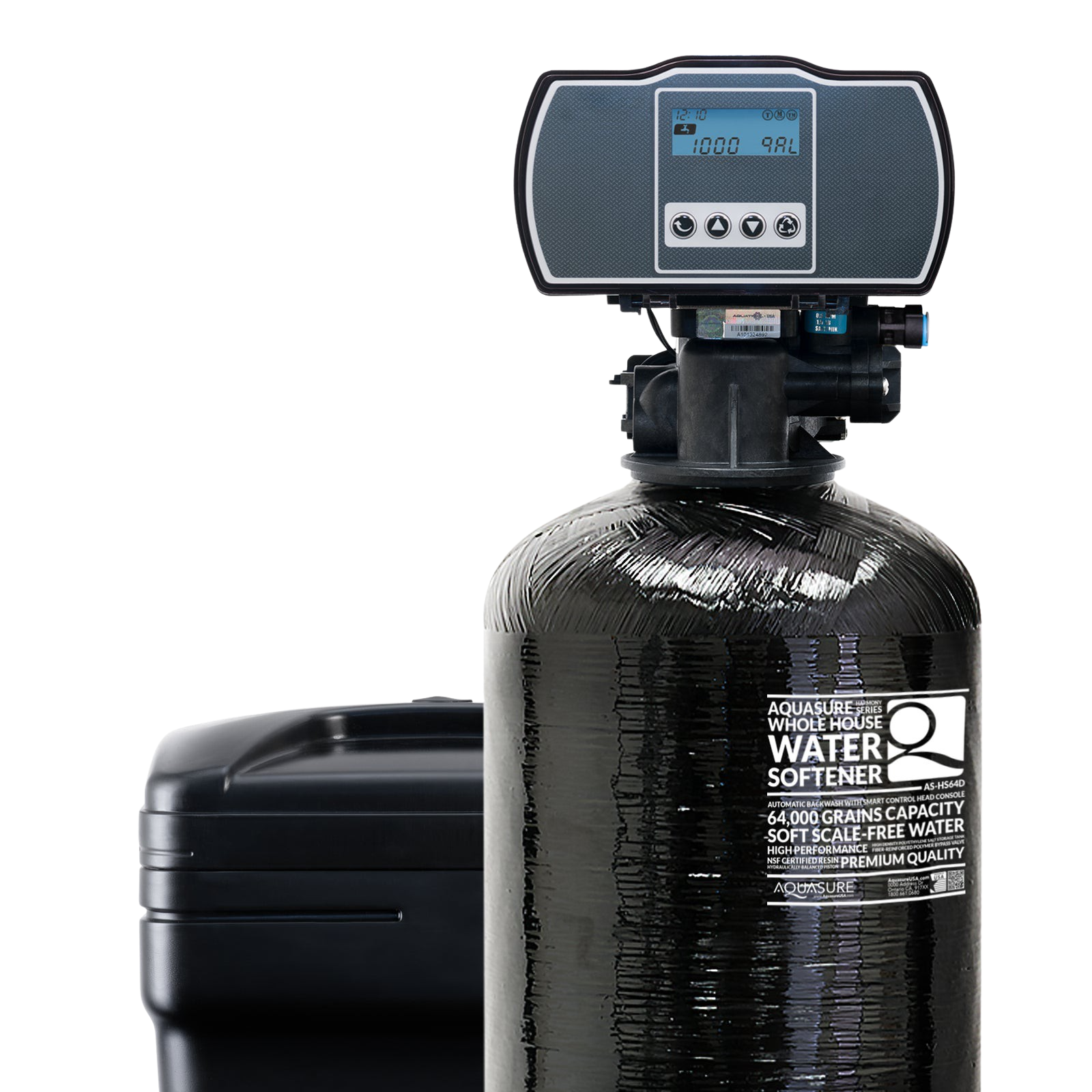 Aquasure AS-HS48D Harmony Series 48,000 Grain Digital Metered Water Softener New