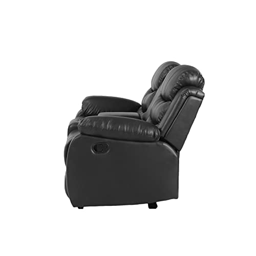 Merax YA-W22334250 Love Seats, 2-Seater, Black