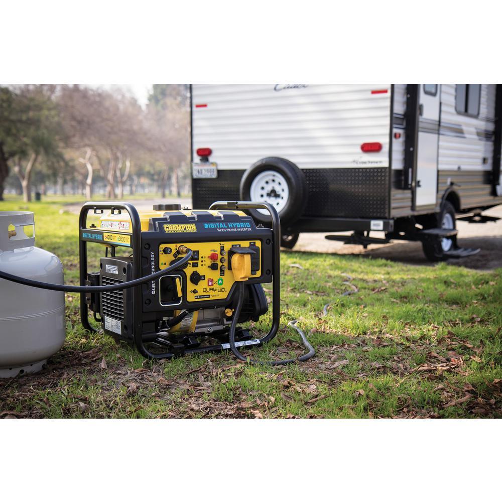 Champion 100574 3500W/4000W Open Frame Dual Fuel Inverter Generator New