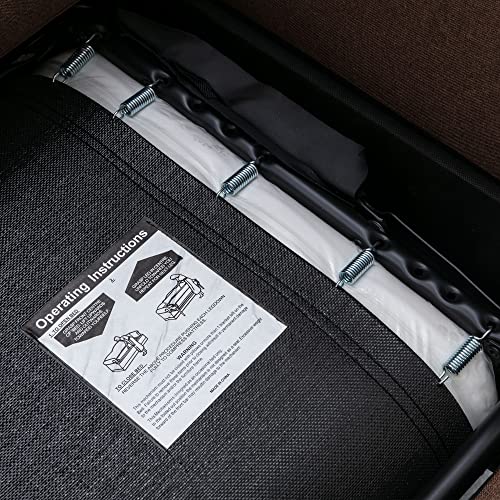 Modern Linen Pull Out Sofa Bed Sleeper Sofa Bed with Twin Memory Foam Mattress,Convertible Sleeper Sofa Bed with Removable Backrest and Cushion,for Small Spaces (Brown)