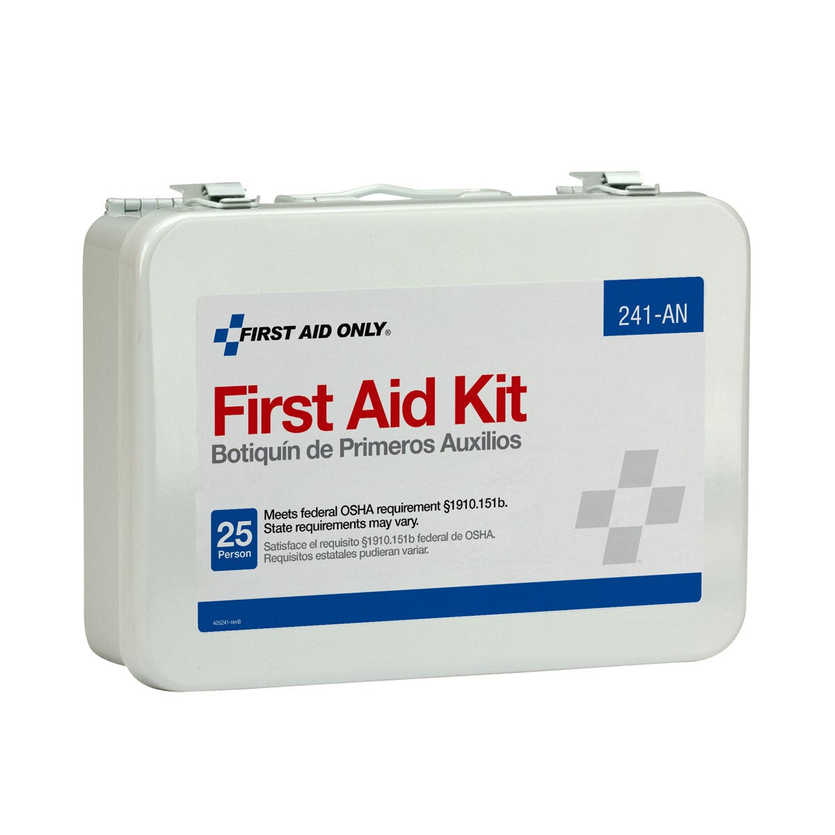 First Aid Only 25 Person 16 Unit First Aid Kit, Metal Case (3 per order)