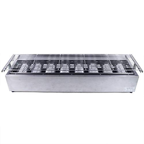 CNCEST Commercial LPG Gas BBQ Grill Stainless Steel Tabletop Gas Grill Outdoor Camping Picnic Cooker (8 Burners)