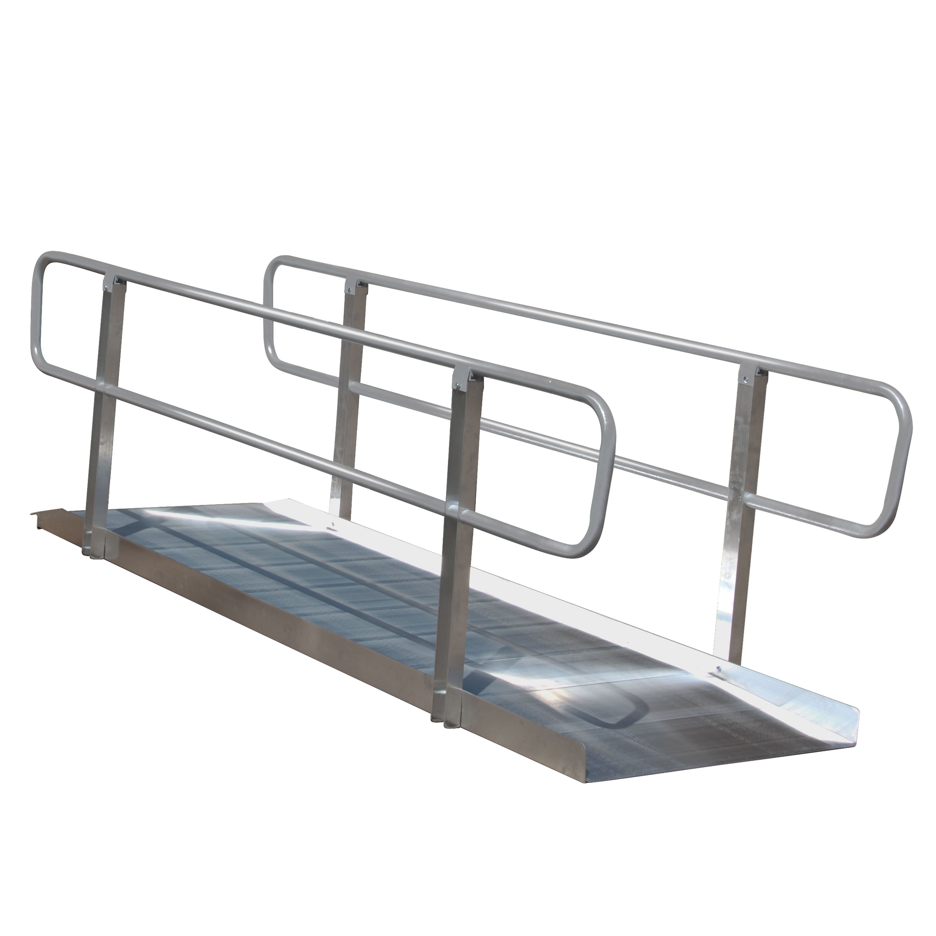 PVI Ramps OnTrac Non-Folding Wheelchair Ramp with Grooved Aluminum Handrails