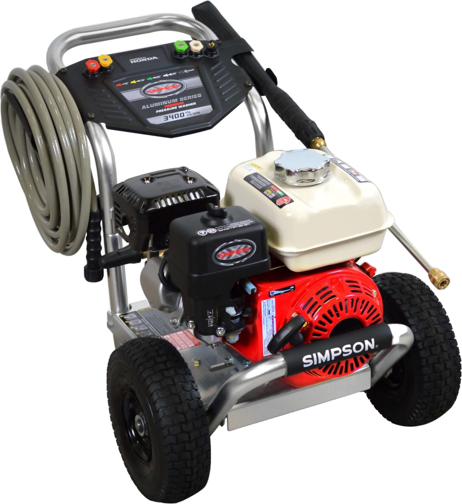 Simpson ALH3425 Aluminum 3400 PSI 2.5 GPM Honda GX200 Gas Pressure Washer Manufacturer RFB