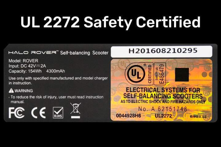Halo Rover Electric Hoverboard Bluetooth 8.5