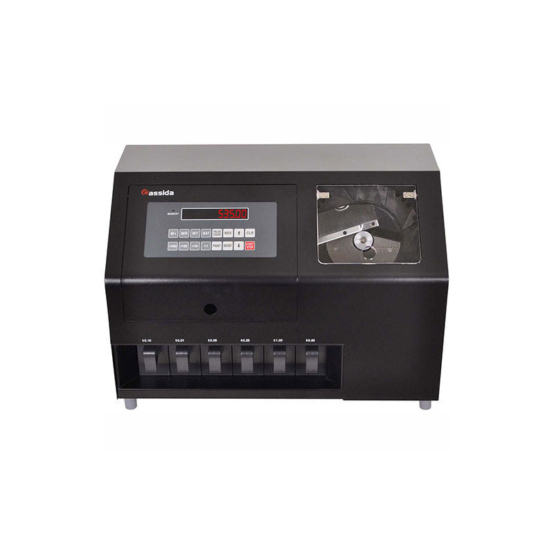 Cassida Ultra Heavy Duty Coin Counter/Sorter C900 - LCD Display, 1800 Coin Capacity