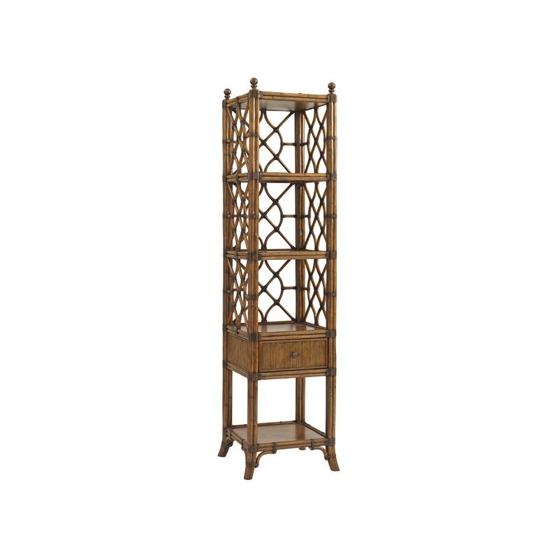 Atlantis 3 Shelf Etagere in Warm Brown