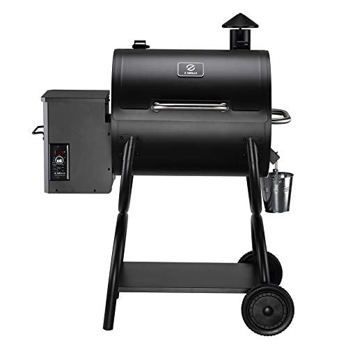 Z GRILLS 550A 2021 Upgrade Wood Pellet Grill 8-in-1 BBQ Smoker with Digital Controller, 590 Sq In, Black