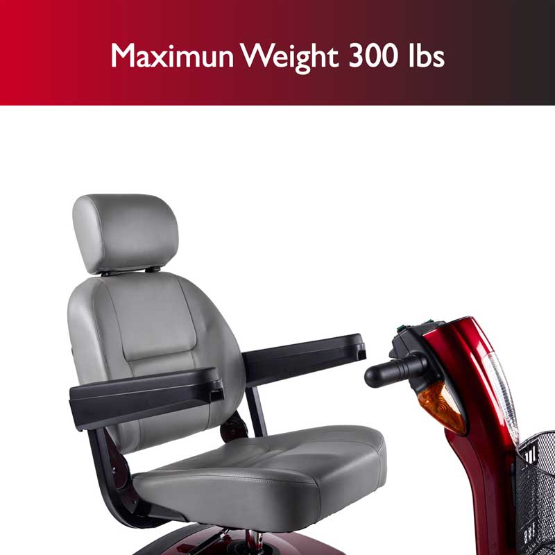 Zip'r Breeze 3-Wheel 24V 250W Heavy Duty Mobility Scooter Red New