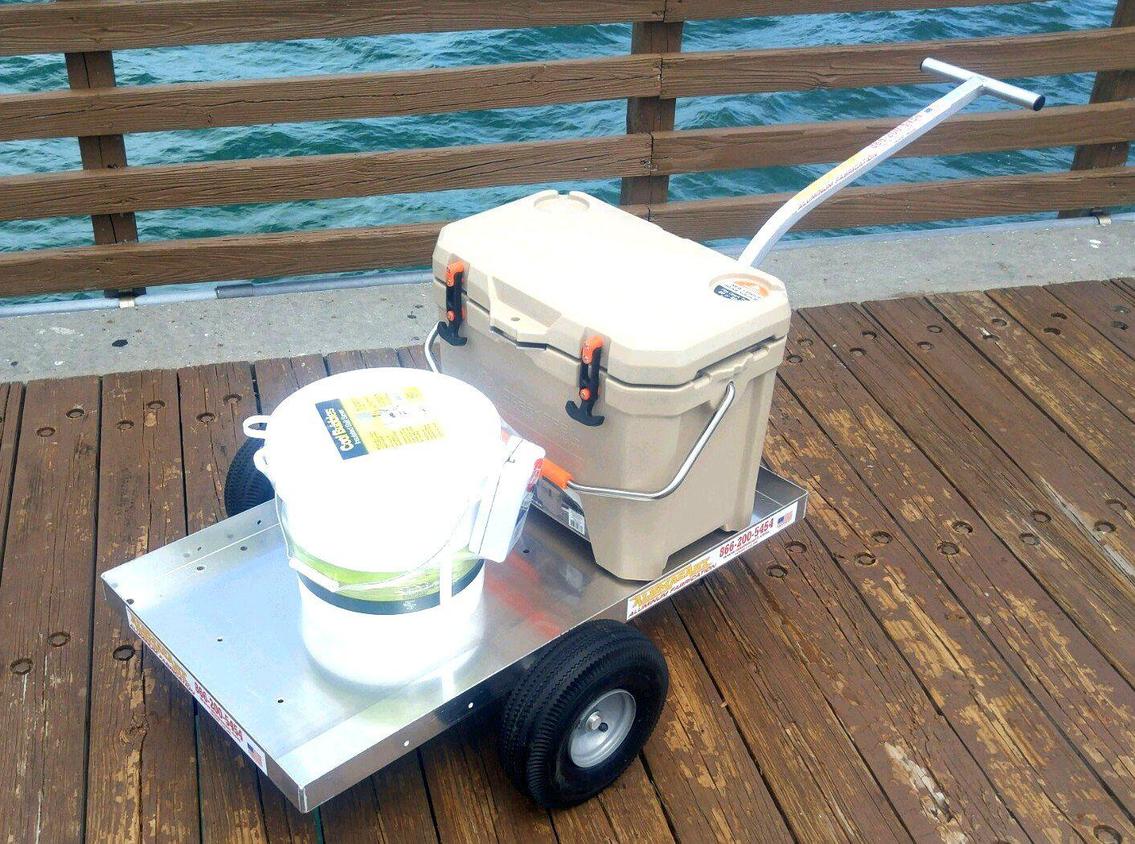 Alumacart 2-Wheel Solid Deck 36.5 Inch 300 Pound Capacity New