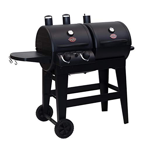 Char-Griller 5030 2-Burner Gas & Charcoal Grill Dual Function, Black