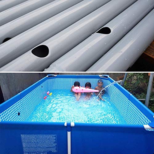 KEAIDO Swimming Pool for Kids Adults Family Full Size Portable Lounge Inflatable Swimming Pool Metal Frame Large Volume for Outdoor Backyard Garden (102X63X26 INCH/260X160X65 cm)