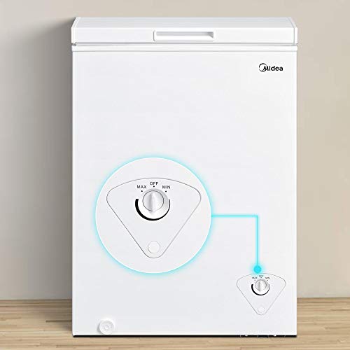 Midea MRC050S0AWW Chest Freezer, 5.0 Cubic Feet, White