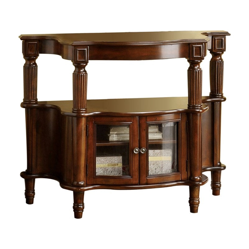 Spearman Traditional Wood Console Table in Antique Walnut