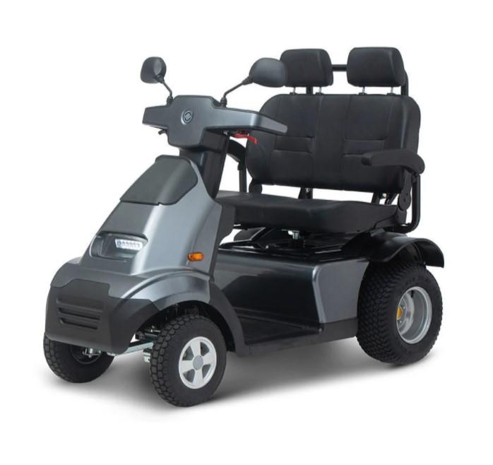 Afikim Afiscooter S4 Duo 4 Wheel Electric Mobility Scooter Dual Seat Red New