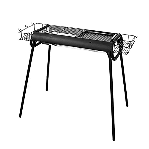 Barbecue Grill Outdoor BBQ Charcoal Grill Stainless Steel Smoker BBQ Grill Home Garden Grill Outdoor Camping Grill for 5-8 People Barbecue Shelves