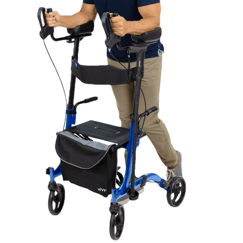 Vive Health MOB1033BLU Upright Walker Blue New