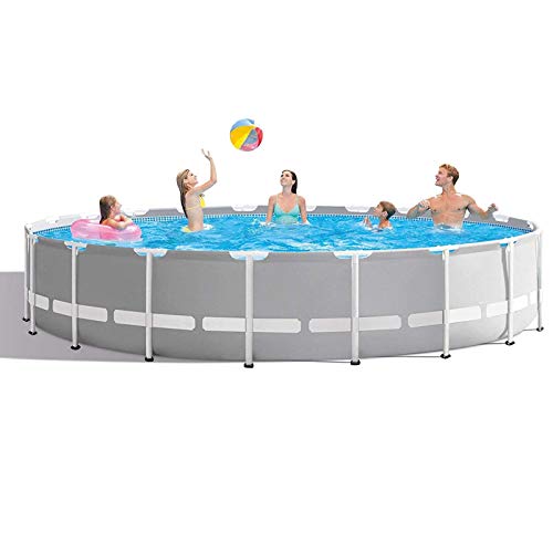 JYYYBD Above Ground Round Swimming Pool, Family Kids Adults Swimming Pool, Metal Frame Easy Set Pool for Summer Outdoor Backyard,305x76cm