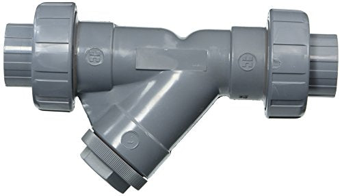 Hayward YS20100SU 1-Inch Socket True Union CPVC Plastic Y-Strainer with FPM O-ring Seals