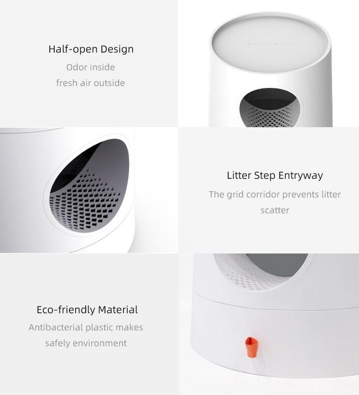 2-in-1 Castle Cat Litter Box