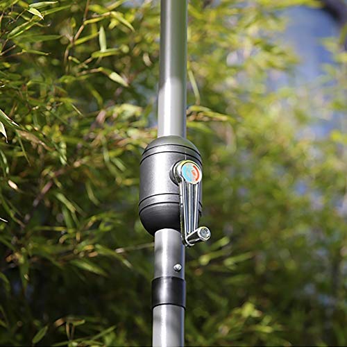 HYDT Half-Round Parasol Umbrella for Outdoor Patio Garden Balcony, Table Market Umbrella Against The Wall, Courtyard Sunbrella Without Base (Color : Green)