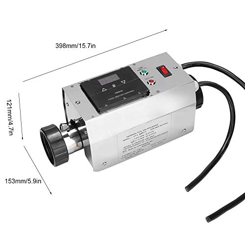 Nannday Electric Pool Heater, 3KW 240V Waterproof Pool Water Heater Thermostat Swimming Pool SPA Hot Tub Pump Assistant Digital Thermostat