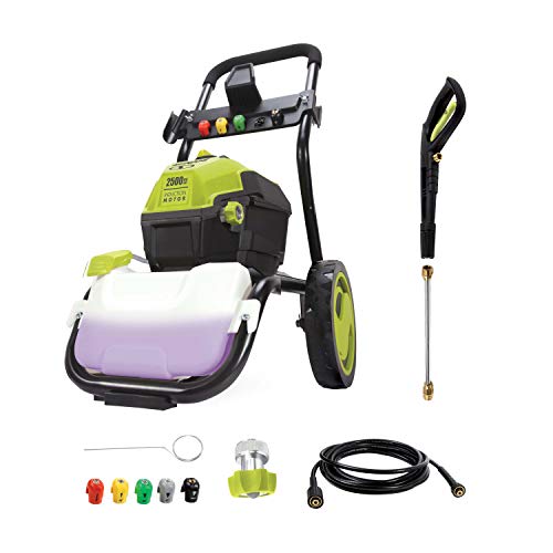 Sun Joe SPX4600 3000 PSI MAX 1.30 GPM High Performance Induction Pressure Washer, Green