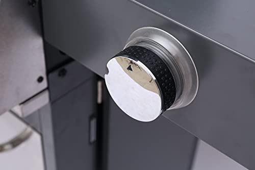 Grilled Delicacy Gas Grill 4-Burner Stainless Steel Liquid Propane Grill, Movable BBQ Grills with Side Burner