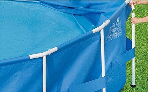 Yuansr 10ft X 30in Prism Frame,Round Frame Swimming Pool Metal Frame Pool Above Ground Pool Pond Family Swimming Pool Metal Frame,Pool Set with Filter Pump (Color : Gray)