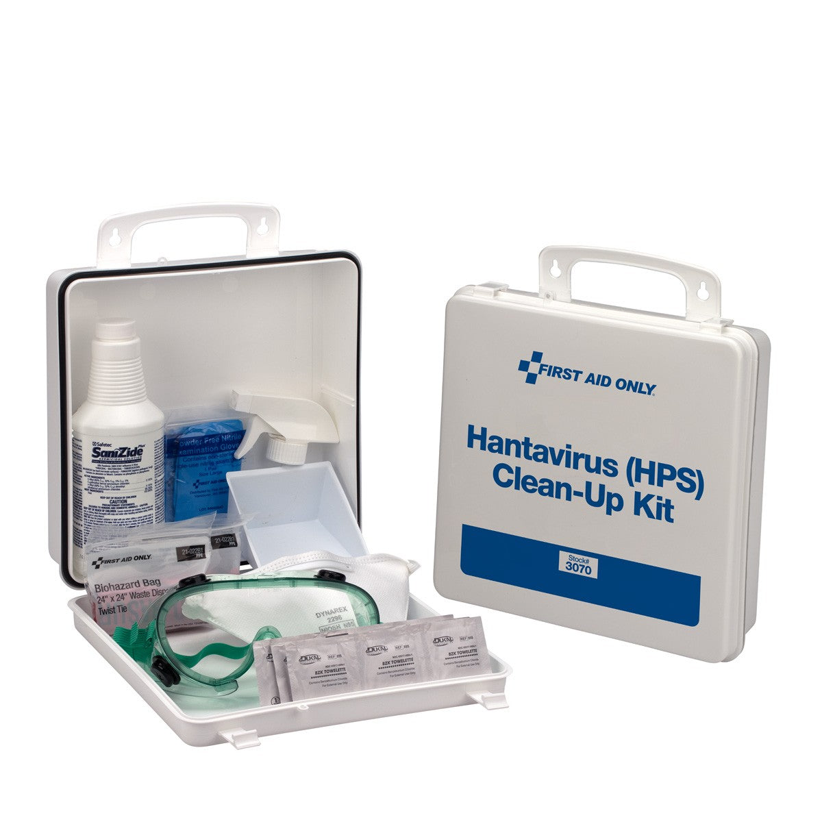 First Aid Only HPS Hanta Virus Clean Up Kit, Plastic Case (3 per order)