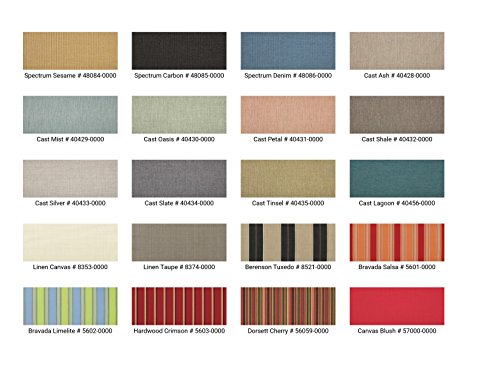 Patio Umbrella 11' Wooden-Like Aluminium Furniture Market Outdoor Umbrella w/Tilt, Pulley System - Choose Sunbrella Fabric