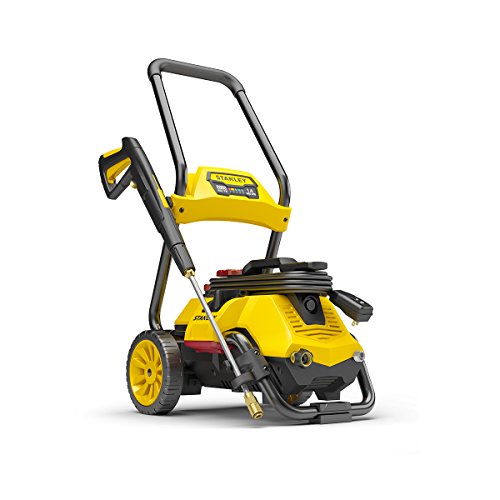 Stanley Electric Pressure Washer, SLP2050, 2-in-1 Mobile Cart or Detach Portable Use with Detergent Tank, 2050 Max PSI, 1.4 GPM, Great for Washing Cars